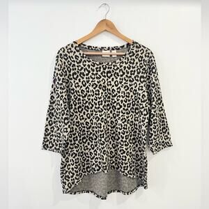 Chicos 3/4 Sleeve Top Size Large